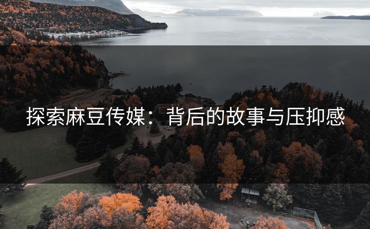 探索麻豆传媒:背后的故事与压抑感 探索麻豆传媒:背后的故事与压抑感